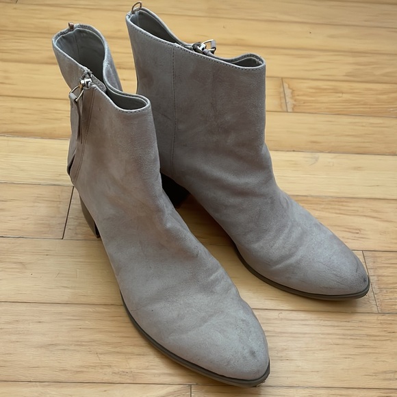 Old Navy Faux Suede Ankle Boots - Picture 3 of 9